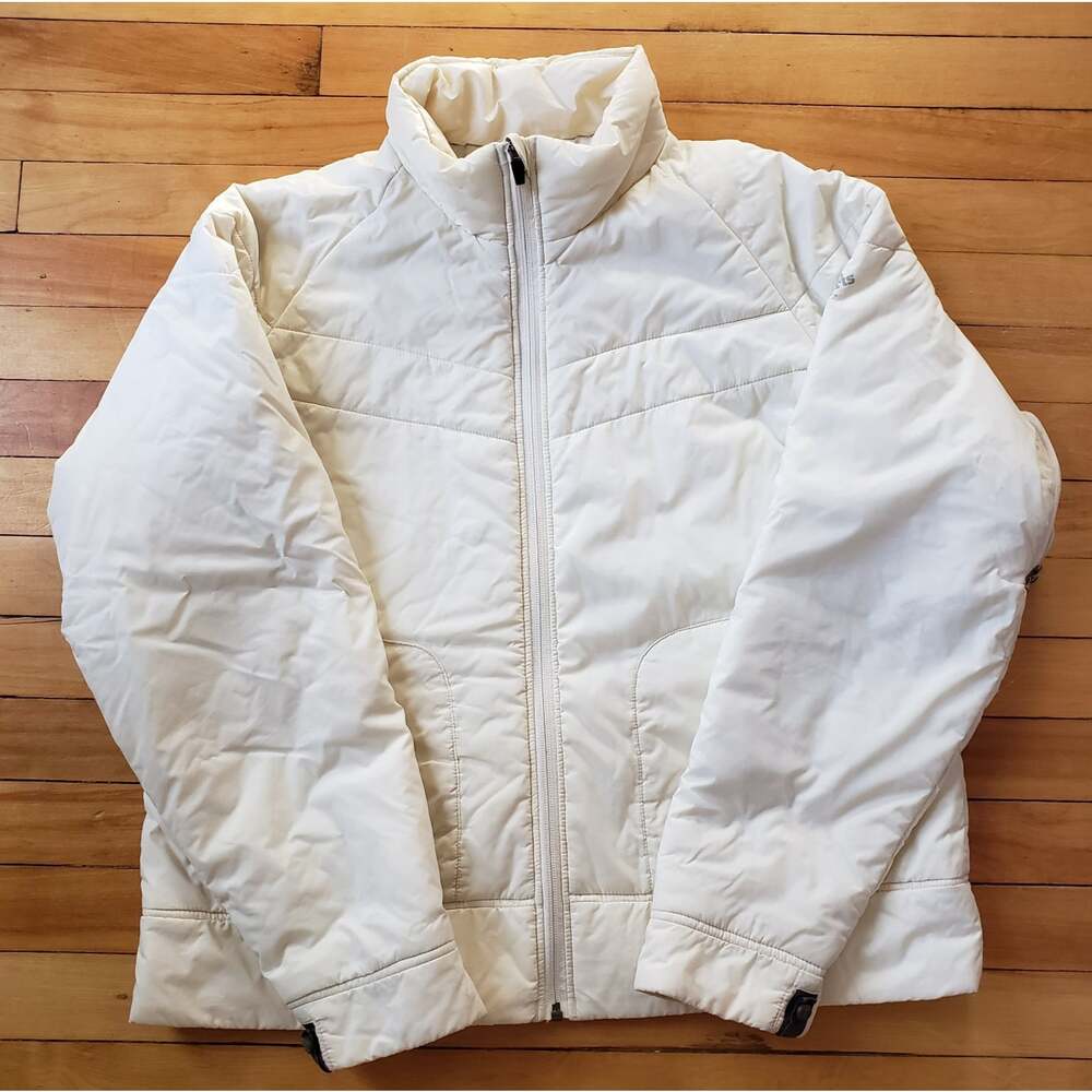 Eastern Mountain Sports EMS Womens XL Ivory Full Zip Hiking Outdoor Jacket